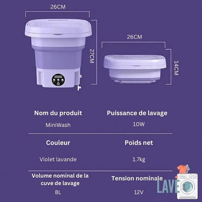 Mini machine à laver Laveo